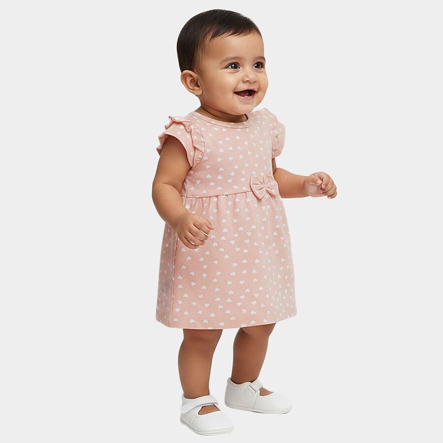 Infants' Frock, Peach, large image number null