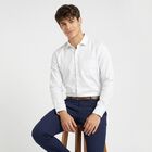 Men's White Classic Formal Shirt, White, small