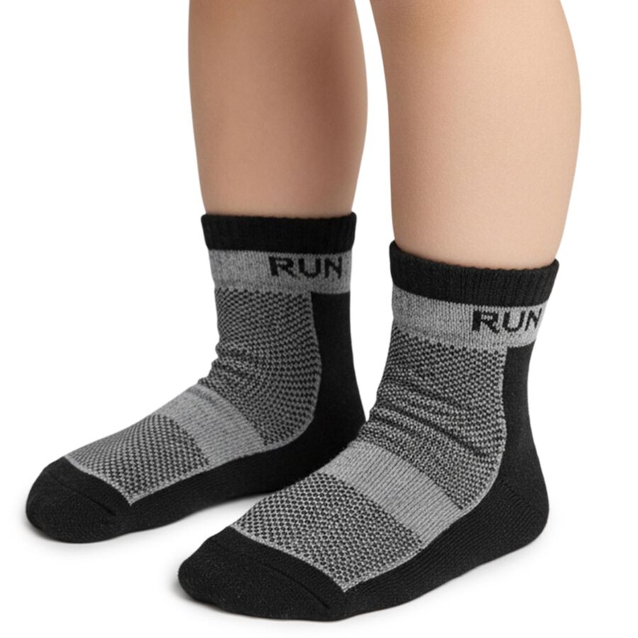 Men's Black and Gray Regular Fit Textured Ankle Socks Pack of 4, सफ़ेद, large image number null