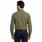 Men Dark Green Regular Fit Formal Shirt, गहरा हरा, small