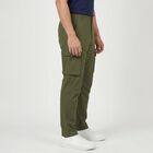 Men's Olive Green Slim Fit Casual Trousers, ओलिव, small