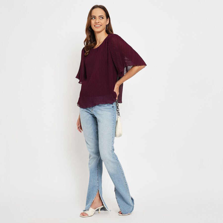 Ladies' Top , बैंगनी, large image number null