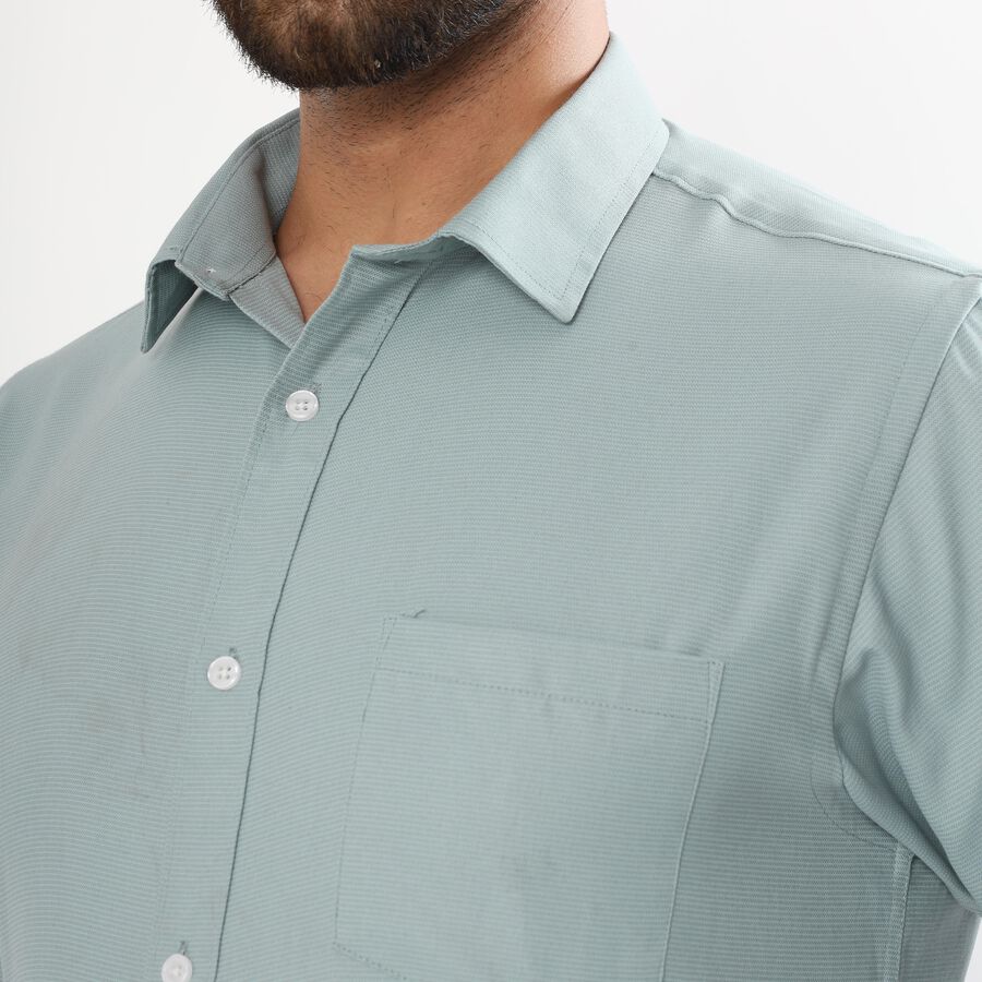 Men's Muted Teal Classic Formal Shirt, Teal Blue, large