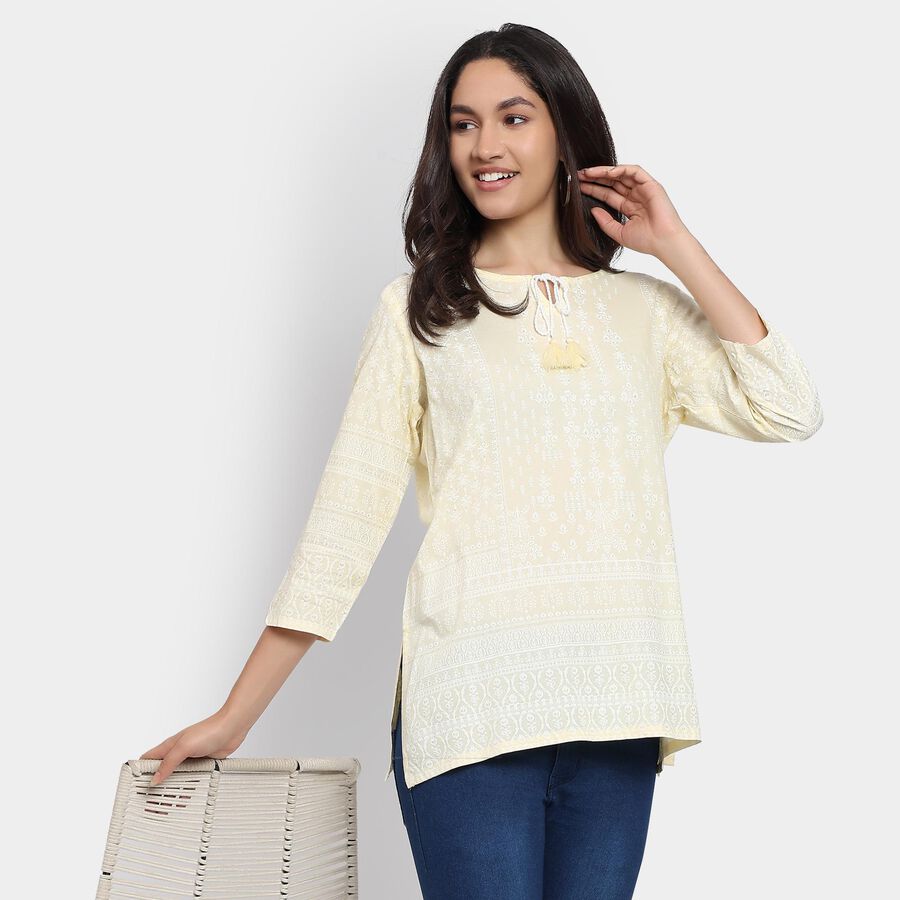 Ladies' Kurti, Yellow, large image number null