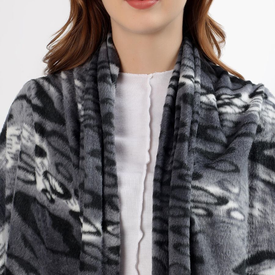 Ladies' Stole, काला, large image number null