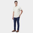 Men's White Half Sleeve Classic Collar Classic Shirt, ऑफ व्हाइट, small