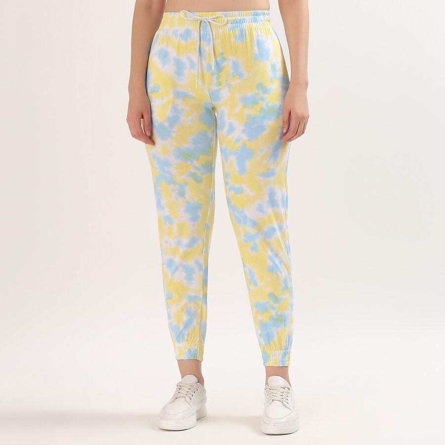 Ladies' 100% Cotton Track Pants, पीला, large image number null