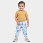 Infants' Light Blue Jogger Fit Elephant Printed Pyjama, हल्का नीला, small