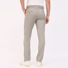 Men's Slim Fit Casual Trousers, Light Grey, small image number null