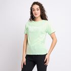 Ladies' Round Neck T-Shirt, Neon Green, small