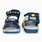 Boys' Blue Velcro Strap Strappy Sandals, Teal Blue, small