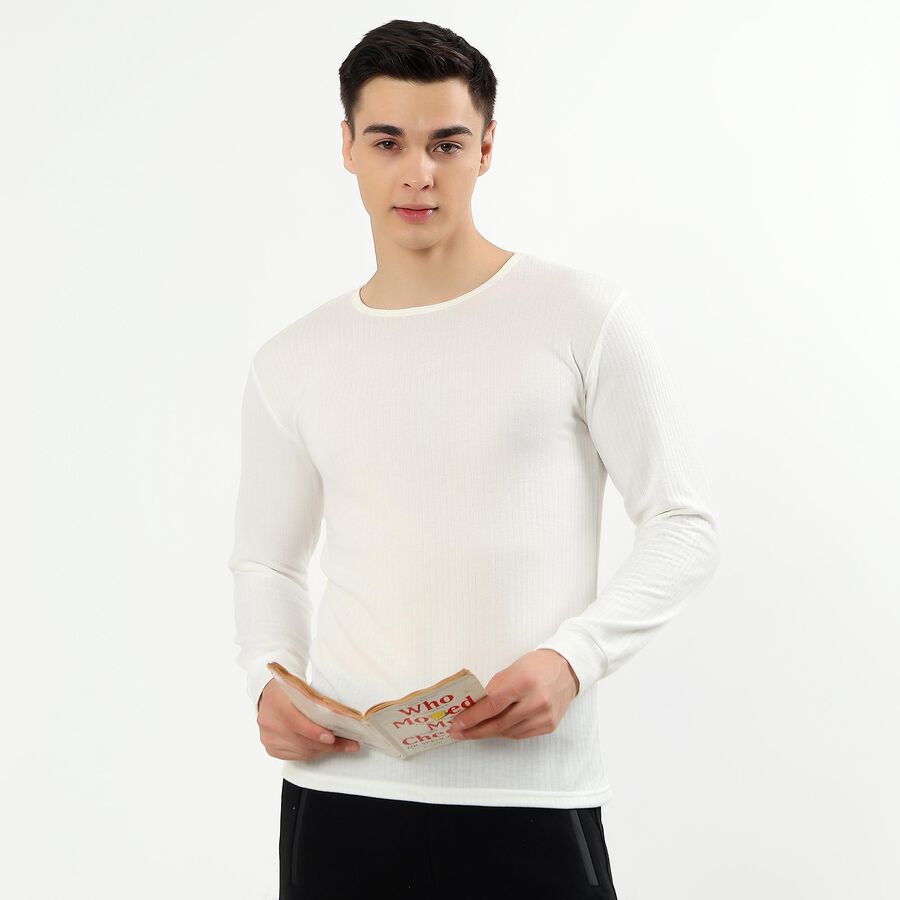Men's Thermal Upper, Off White, large image number null