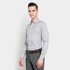 Checks Formal Shirt, Light Grey, small image number null