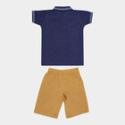 Boys Cotton Baba Suit, Navy Blue, small image number null