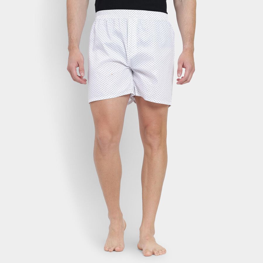Men's 100% Cotton Boxers , सफ़ेद, large image number null