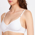 Solid Bra, सफ़ेद, small image number null