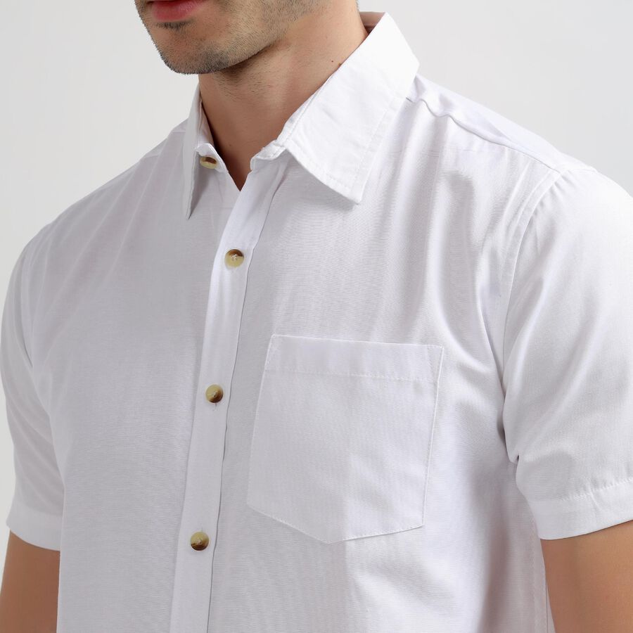 Men's Casual Shirt, सफ़ेद, large image number null