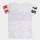 Boys' 100% Cotton Half Sleeves T-Shirt , एक्रू मिश्रित, small image number null