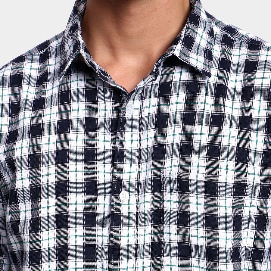 Men's Casual Shirt, गहरा हरा, large image number null
