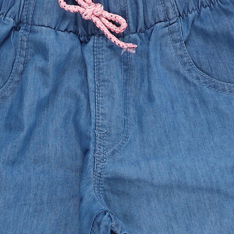 Girls' Jeans, मध्यम नीला, large image number null