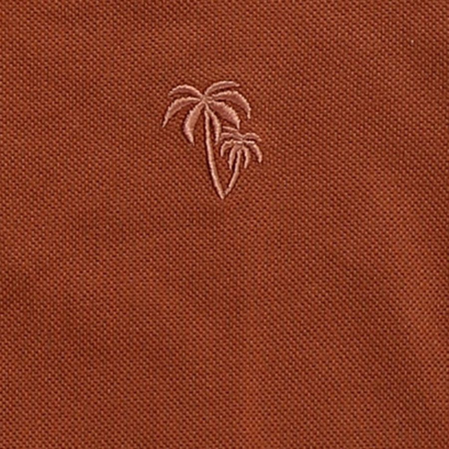 Boys' Half Sleeves T-Shirt, Brown, large