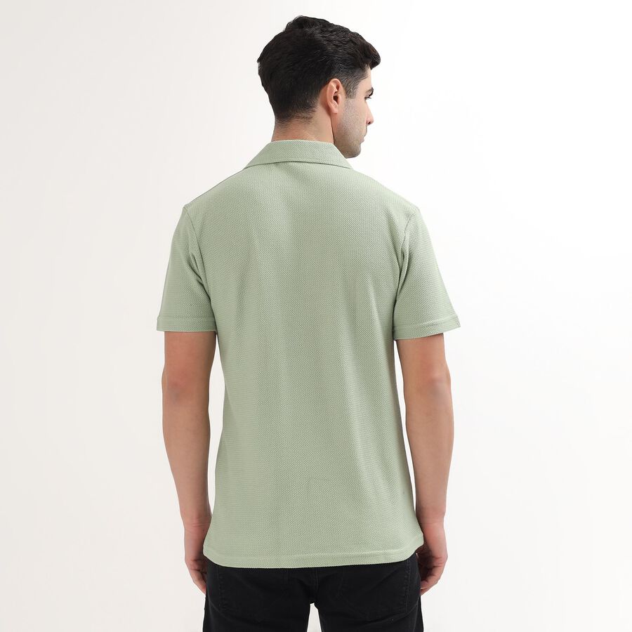 Men's Light Sage Green Cuban Casual Shirt, Light Green, large