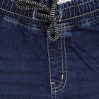 Boys' Stonewashed Blue Slim Fit Cargo Jeans, Mid Blue, small