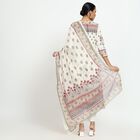 Women's White Floral Printed Ethnic Set, Off White, small image number null