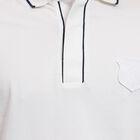 Men's Collared Half Sleeves T-Shirt , सफ़ेद, small image number null