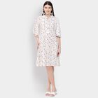 Ladies' Dress , ऑफ व्हाइट, small image number null