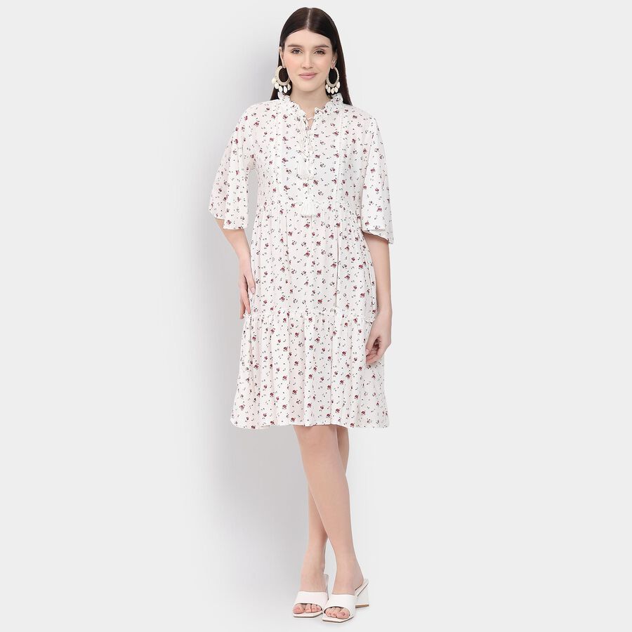 Ladies' Dress , ऑफ व्हाइट, large image number null