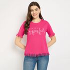 Ladies' Round Neck T-Shirt, Fuchsia, small image number null