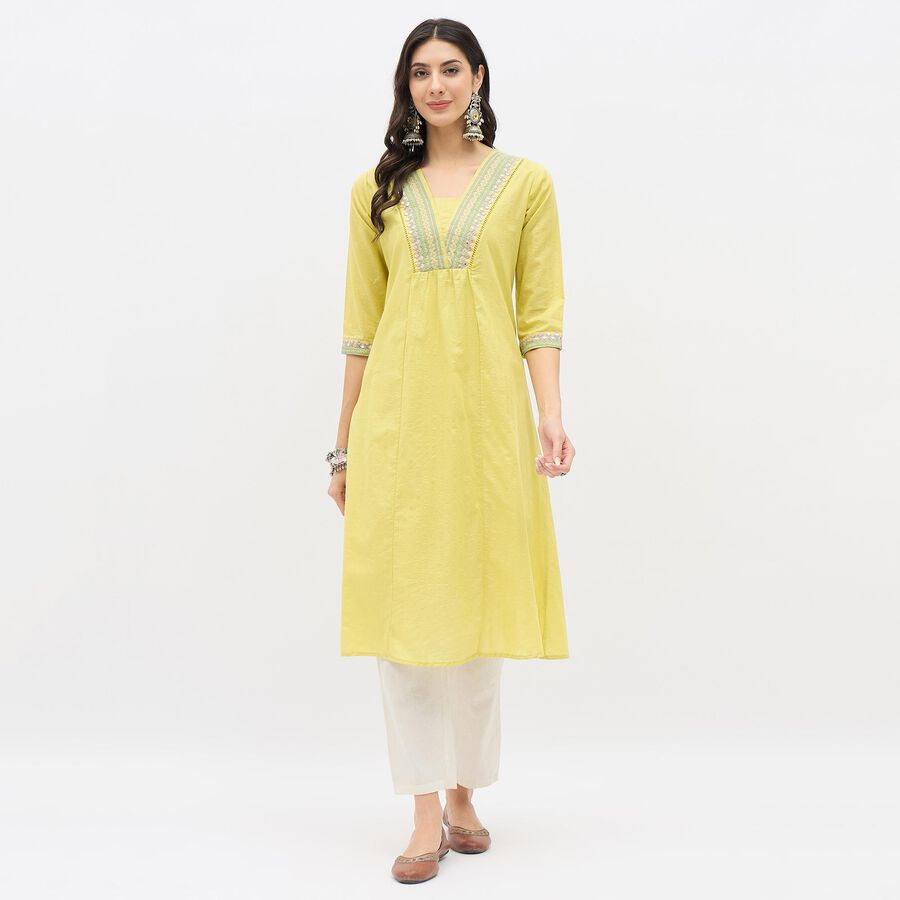 Ladies' Kurta, Olive, large image number null