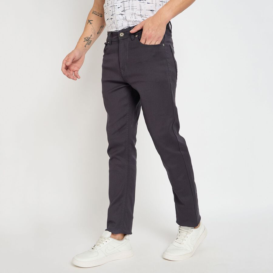 Men's Slim Fit Jeans, Dark Grey, large image number null
