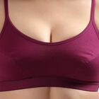 Ladies' Bra, Wine, small image number null