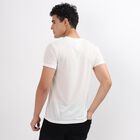 Men's Round Neck Half Sleeves T-Shirt, White, small image number null
