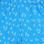 Girls Blue Regular Fit Printed Lounge Pyjama, Mid Blue, small