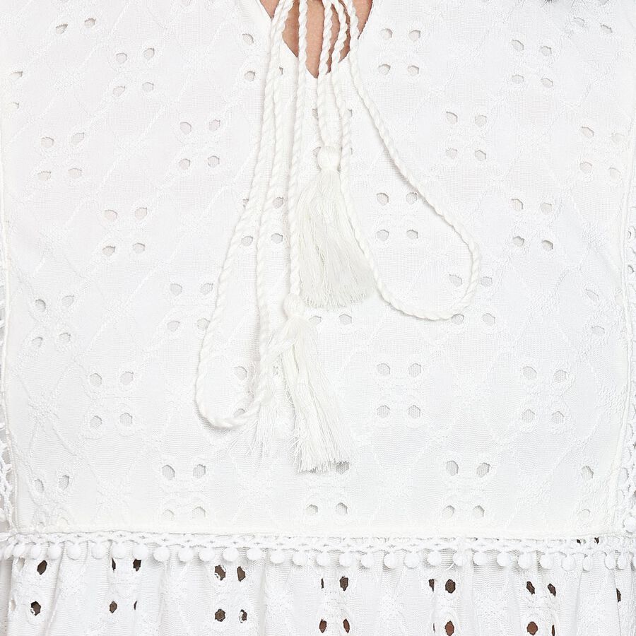 Ladies' Top , White, large image number null