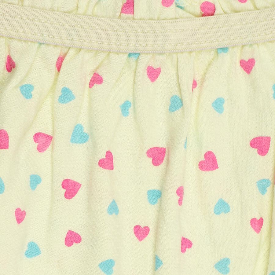 Girls' 100% Cotton Bloomer , Yellow, large