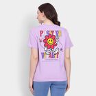 Ladies' 100% Cotton Round Neck T-Shirt , लाइलेक, small image number null