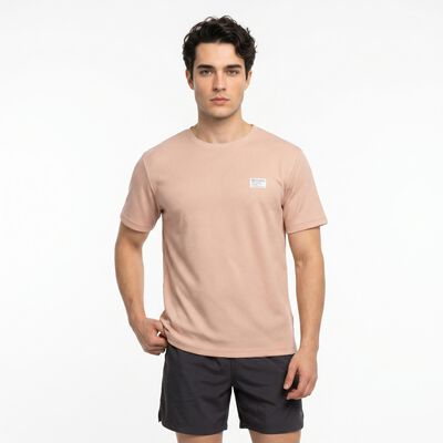 Men's Light Pink Round Neck Regular Drifit T-Shirt