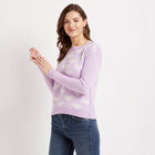 Round Neck Pullover, Lilac, small image number null