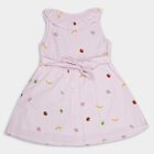 Girls' 100% Cotton Frock , हल्का गुलाबी, small image number null