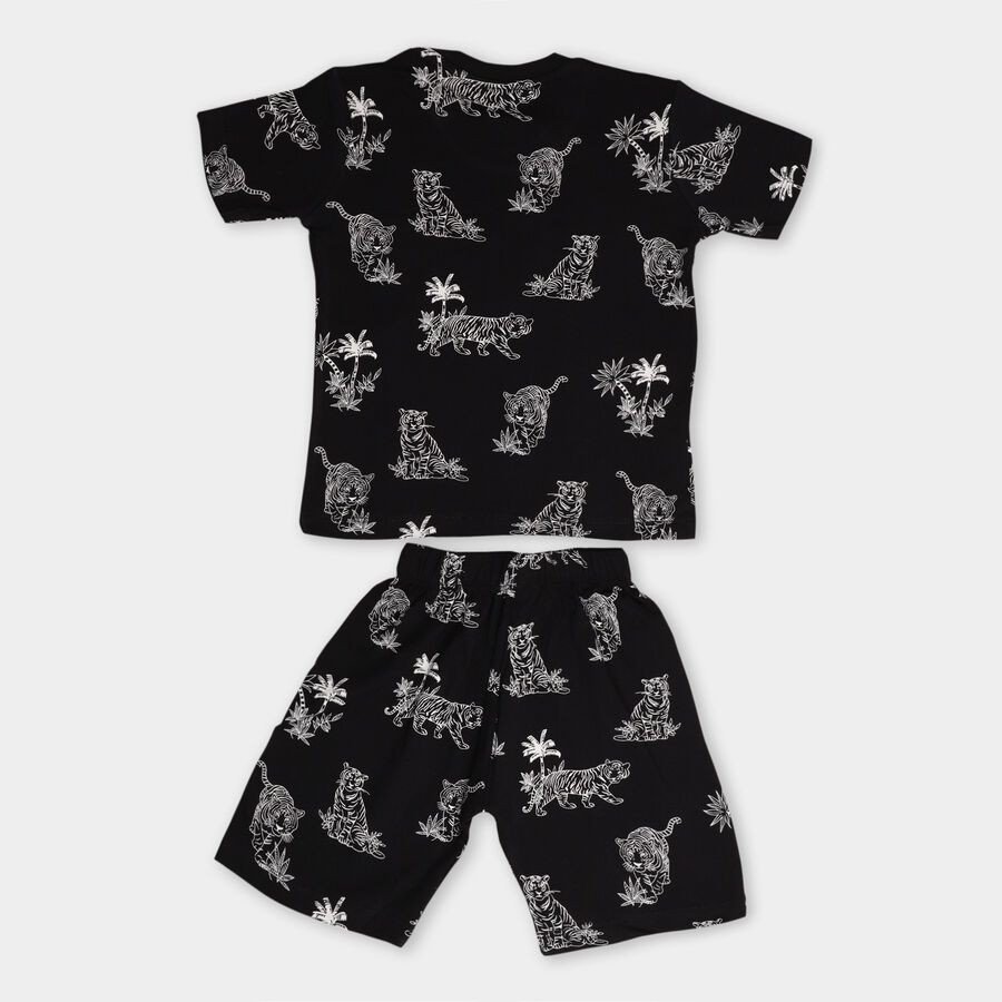 Boys' Cotton Suit Night, Black, large image number null
