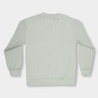 Boys Light Sage Green Crew Neck Casual Sweatshirt, Light Green, small image number null