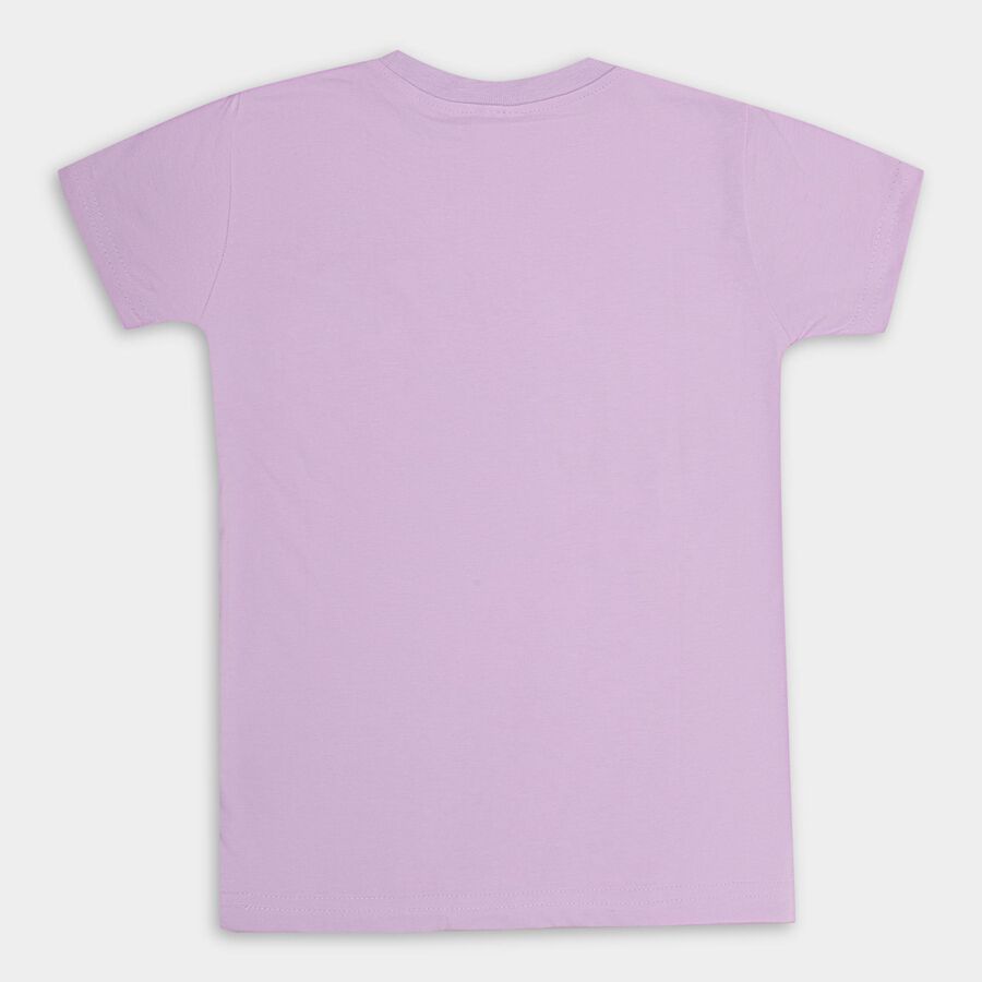 Boys' Half Sleeves T-Shirt , Lilac, large image number null