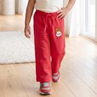 Girls Fuchsia Straight Fit Teddy Embroidered Pyjama, रानी (फ्यूशिया), small