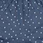 Girls' Blue Regular Fit Heart Print Bloomers, हल्का नीला, small