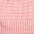 Girls' Soft Pink Textured Winter Cap, हल्का गुलाबी, small image number null