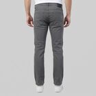Men's Grey Slim Fit Washed Jeans, Light Grey, small